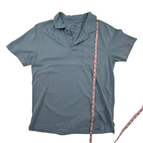 Mack Weldon Performance Polo Shirt Men Size Medium Blue Modal Cotton - Picture 1 of 7